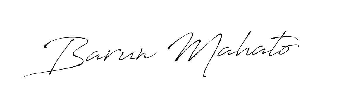 Make a beautiful signature design for name Barun Mahato. With this signature (Antro_Vectra) style, you can create a handwritten signature for free. Barun Mahato signature style 6 images and pictures png