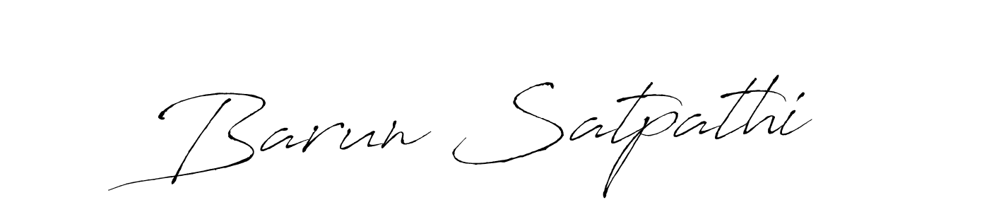 Design your own signature with our free online signature maker. With this signature software, you can create a handwritten (Antro_Vectra) signature for name Barun Satpathi. Barun Satpathi signature style 6 images and pictures png