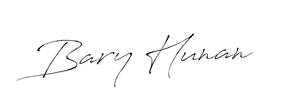 Also we have Bary Hunan name is the best signature style. Create professional handwritten signature collection using Antro_Vectra autograph style. Bary Hunan signature style 6 images and pictures png