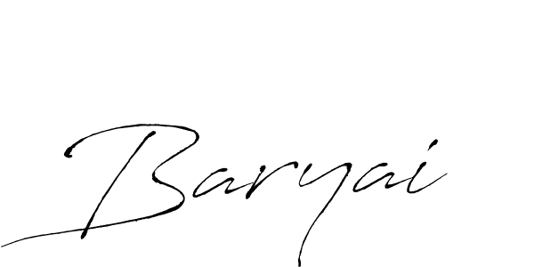 Make a beautiful signature design for name Baryai. With this signature (Antro_Vectra) style, you can create a handwritten signature for free. Baryai signature style 6 images and pictures png