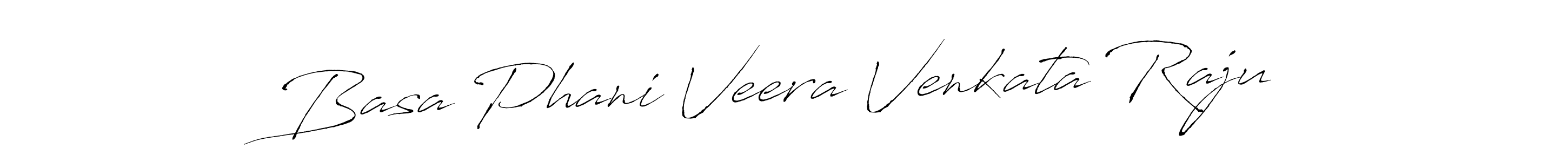 Create a beautiful signature design for name Basa Phani Veera Venkata Raju. With this signature (Antro_Vectra) fonts, you can make a handwritten signature for free. Basa Phani Veera Venkata Raju signature style 6 images and pictures png