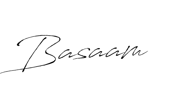 Design your own signature with our free online signature maker. With this signature software, you can create a handwritten (Antro_Vectra) signature for name Basaam. Basaam signature style 6 images and pictures png