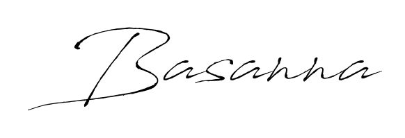 The best way (Antro_Vectra) to make a short signature is to pick only two or three words in your name. For converting this name Basanna. Basanna signature style 6 images and pictures png