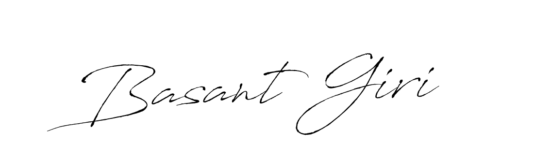 How to make Basant Giri name signature. Use Antro_Vectra style for creating short signs online. This is the latest handwritten sign. Basant Giri signature style 6 images and pictures png