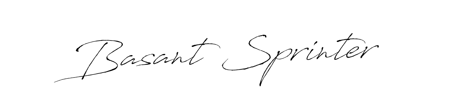 Basant Sprinter stylish signature style. Best Handwritten Sign (Antro_Vectra) for my name. Handwritten Signature Collection Ideas for my name Basant Sprinter. Basant Sprinter signature style 6 images and pictures png