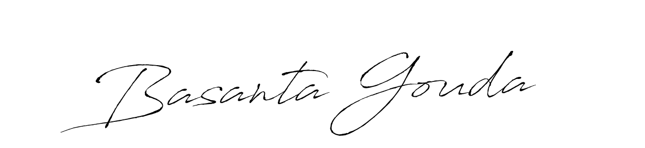 Design your own signature with our free online signature maker. With this signature software, you can create a handwritten (Antro_Vectra) signature for name Basanta Gouda. Basanta Gouda signature style 6 images and pictures png