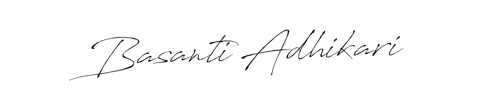 How to make Basanti Adhikari signature? Antro_Vectra is a professional autograph style. Create handwritten signature for Basanti Adhikari name. Basanti Adhikari signature style 6 images and pictures png