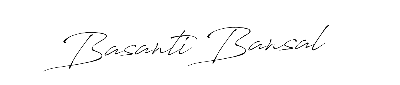 Design your own signature with our free online signature maker. With this signature software, you can create a handwritten (Antro_Vectra) signature for name Basanti Bansal. Basanti Bansal signature style 6 images and pictures png