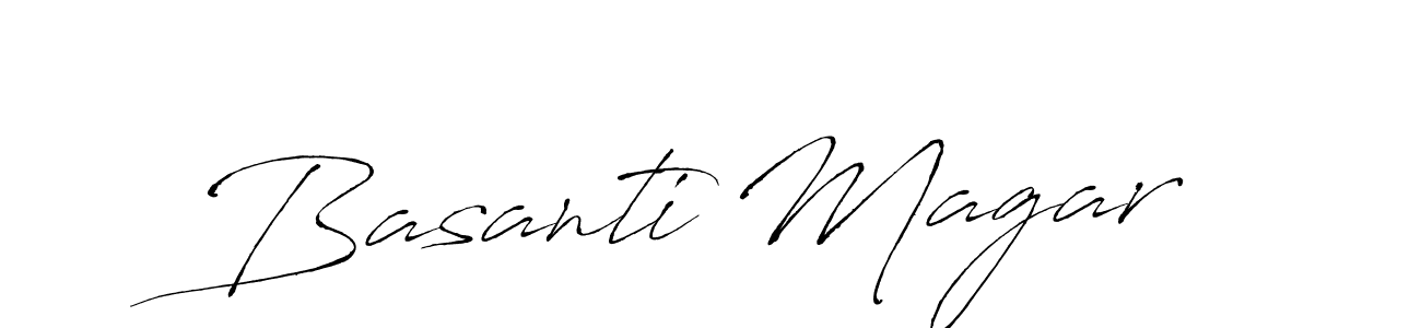 Create a beautiful signature design for name Basanti Magar. With this signature (Antro_Vectra) fonts, you can make a handwritten signature for free. Basanti Magar signature style 6 images and pictures png