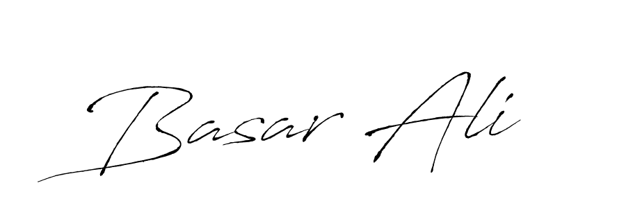 Design your own signature with our free online signature maker. With this signature software, you can create a handwritten (Antro_Vectra) signature for name Basar Ali. Basar Ali signature style 6 images and pictures png