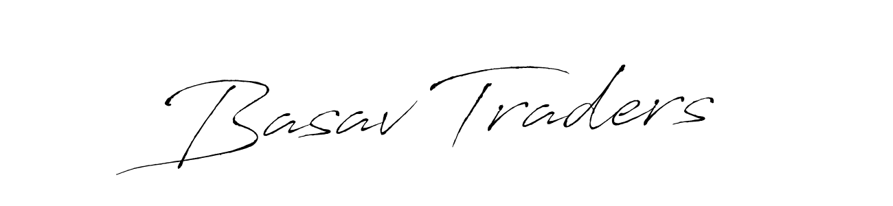 Design your own signature with our free online signature maker. With this signature software, you can create a handwritten (Antro_Vectra) signature for name Basav Traders. Basav Traders signature style 6 images and pictures png