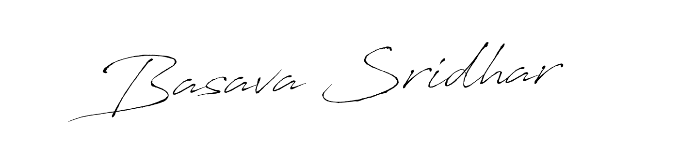 Basava Sridhar stylish signature style. Best Handwritten Sign (Antro_Vectra) for my name. Handwritten Signature Collection Ideas for my name Basava Sridhar. Basava Sridhar signature style 6 images and pictures png