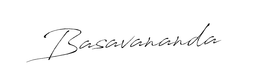 Basavananda stylish signature style. Best Handwritten Sign (Antro_Vectra) for my name. Handwritten Signature Collection Ideas for my name Basavananda. Basavananda signature style 6 images and pictures png