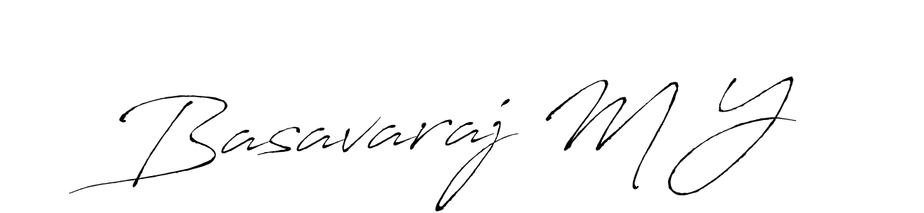 Also we have Basavaraj M Y name is the best signature style. Create professional handwritten signature collection using Antro_Vectra autograph style. Basavaraj M Y signature style 6 images and pictures png