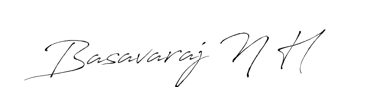 How to make Basavaraj N H signature? Antro_Vectra is a professional autograph style. Create handwritten signature for Basavaraj N H name. Basavaraj N H signature style 6 images and pictures png