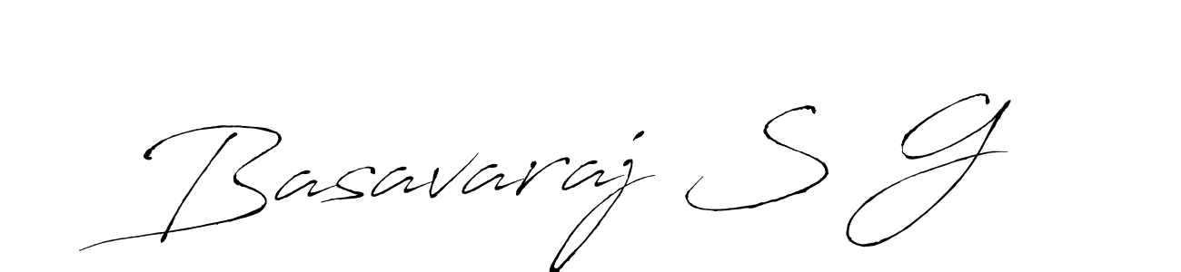 How to make Basavaraj S G signature? Antro_Vectra is a professional autograph style. Create handwritten signature for Basavaraj S G name. Basavaraj S G signature style 6 images and pictures png