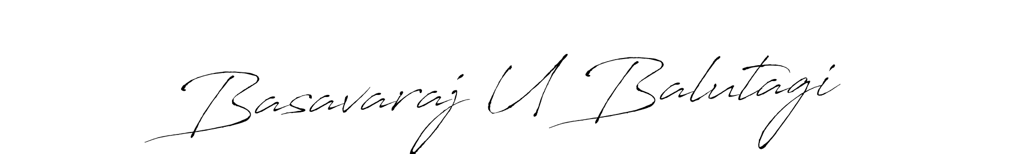 You should practise on your own different ways (Antro_Vectra) to write your name (Basavaraj U Balutagi) in signature. don't let someone else do it for you. Basavaraj U Balutagi signature style 6 images and pictures png