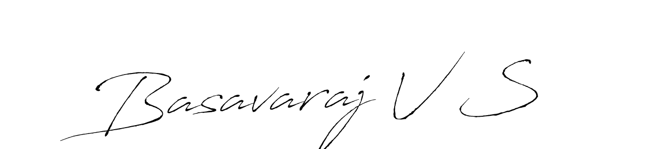 Antro_Vectra is a professional signature style that is perfect for those who want to add a touch of class to their signature. It is also a great choice for those who want to make their signature more unique. Get Basavaraj V S name to fancy signature for free. Basavaraj V S signature style 6 images and pictures png