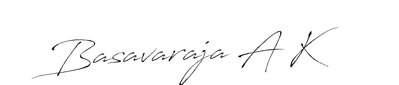 Create a beautiful signature design for name Basavaraja A K. With this signature (Antro_Vectra) fonts, you can make a handwritten signature for free. Basavaraja A K signature style 6 images and pictures png