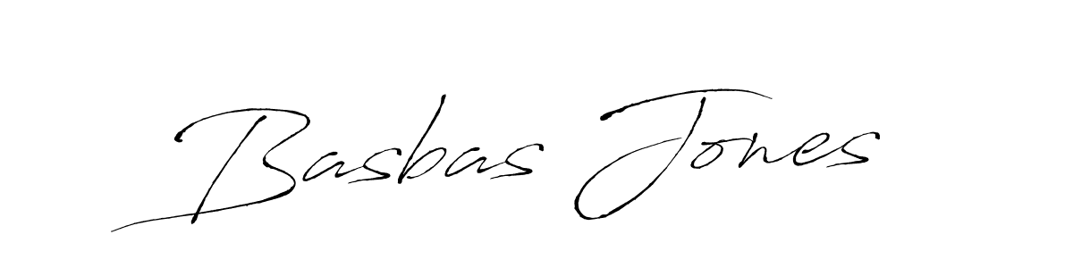 Antro_Vectra is a professional signature style that is perfect for those who want to add a touch of class to their signature. It is also a great choice for those who want to make their signature more unique. Get Basbas Jones name to fancy signature for free. Basbas Jones signature style 6 images and pictures png
