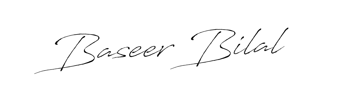 How to make Baseer Bilal signature? Antro_Vectra is a professional autograph style. Create handwritten signature for Baseer Bilal name. Baseer Bilal signature style 6 images and pictures png