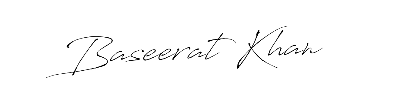 Use a signature maker to create a handwritten signature online. With this signature software, you can design (Antro_Vectra) your own signature for name Baseerat Khan. Baseerat Khan signature style 6 images and pictures png