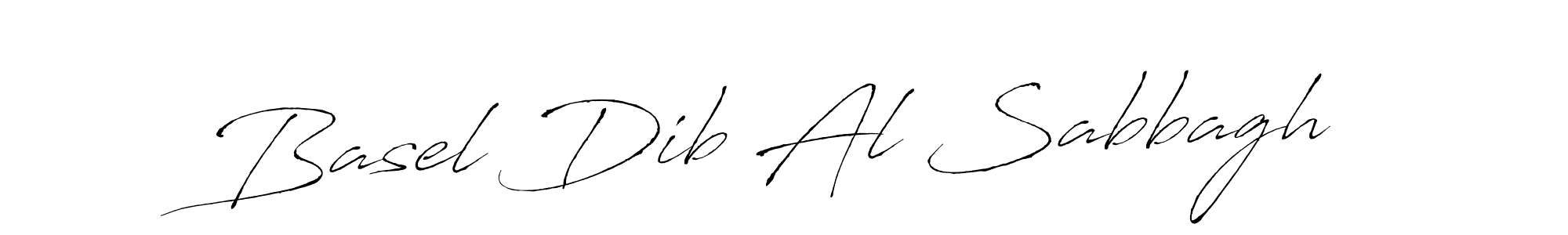 How to make Basel Dib Al Sabbagh name signature. Use Antro_Vectra style for creating short signs online. This is the latest handwritten sign. Basel Dib Al Sabbagh signature style 6 images and pictures png