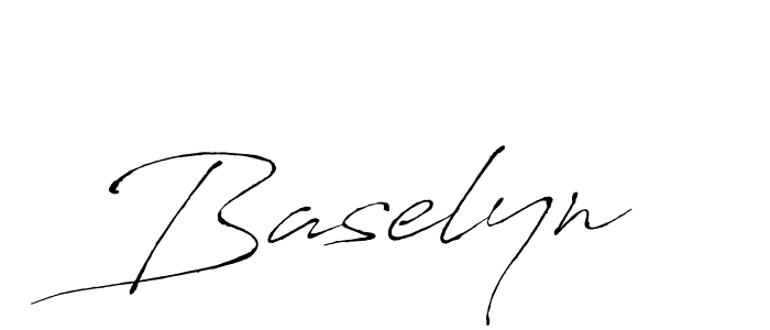 Baselyn stylish signature style. Best Handwritten Sign (Antro_Vectra) for my name. Handwritten Signature Collection Ideas for my name Baselyn. Baselyn signature style 6 images and pictures png