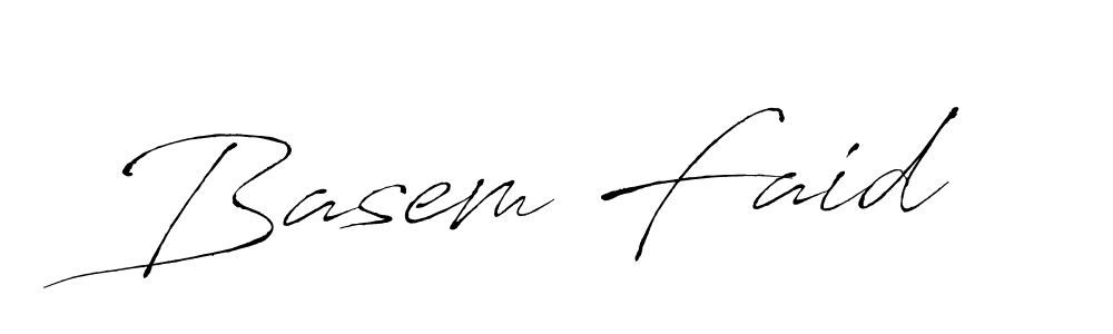 You should practise on your own different ways (Antro_Vectra) to write your name (Basem Faid) in signature. don't let someone else do it for you. Basem Faid signature style 6 images and pictures png