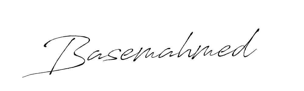 Basemahmed stylish signature style. Best Handwritten Sign (Antro_Vectra) for my name. Handwritten Signature Collection Ideas for my name Basemahmed. Basemahmed signature style 6 images and pictures png