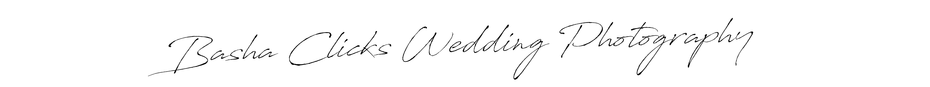 Make a beautiful signature design for name Basha Clicks Wedding Photography. With this signature (Antro_Vectra) style, you can create a handwritten signature for free. Basha Clicks Wedding Photography signature style 6 images and pictures png