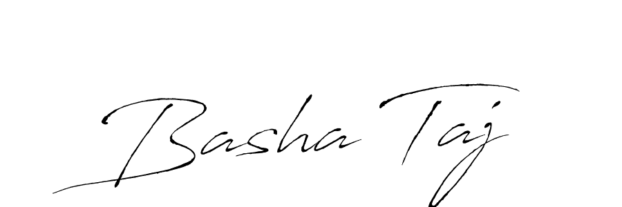 How to make Basha Taj name signature. Use Antro_Vectra style for creating short signs online. This is the latest handwritten sign. Basha Taj signature style 6 images and pictures png