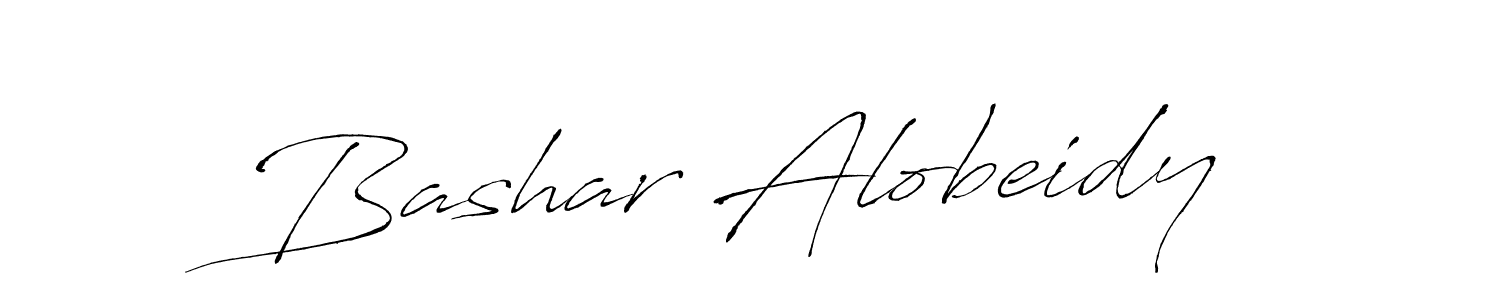 Make a beautiful signature design for name Bashar Alobeidy. With this signature (Antro_Vectra) style, you can create a handwritten signature for free. Bashar Alobeidy signature style 6 images and pictures png