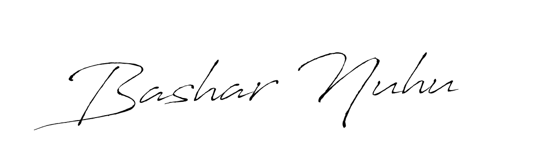 Create a beautiful signature design for name Bashar Nuhu. With this signature (Antro_Vectra) fonts, you can make a handwritten signature for free. Bashar Nuhu signature style 6 images and pictures png