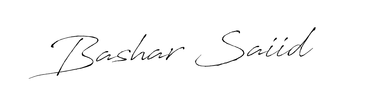 Use a signature maker to create a handwritten signature online. With this signature software, you can design (Antro_Vectra) your own signature for name Bashar Saiid. Bashar Saiid signature style 6 images and pictures png