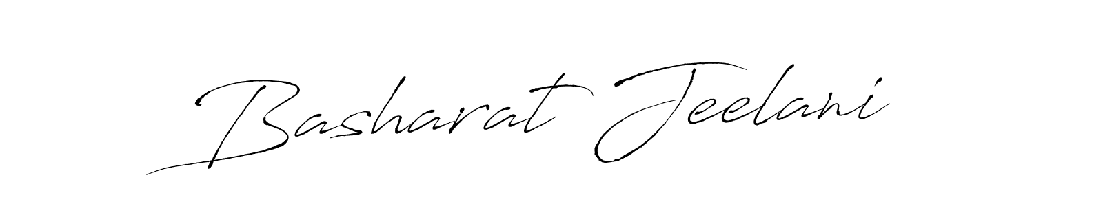 How to make Basharat Jeelani name signature. Use Antro_Vectra style for creating short signs online. This is the latest handwritten sign. Basharat Jeelani signature style 6 images and pictures png