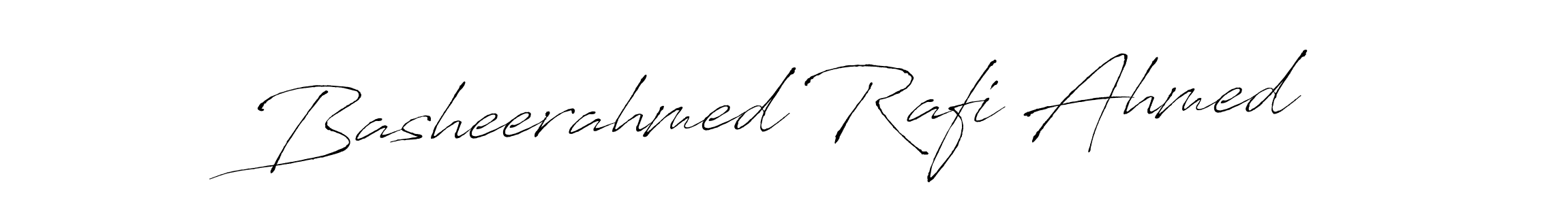 Design your own signature with our free online signature maker. With this signature software, you can create a handwritten (Antro_Vectra) signature for name Basheerahmed Rafi Ahmed. Basheerahmed Rafi Ahmed signature style 6 images and pictures png