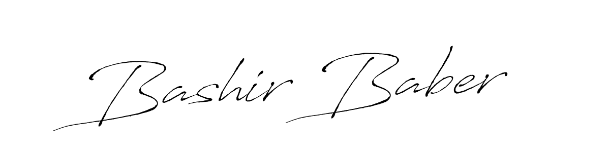 Also we have Bashir Baber name is the best signature style. Create professional handwritten signature collection using Antro_Vectra autograph style. Bashir Baber signature style 6 images and pictures png