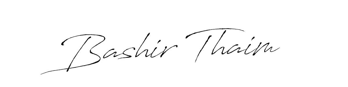 It looks lik you need a new signature style for name Bashir Thaim. Design unique handwritten (Antro_Vectra) signature with our free signature maker in just a few clicks. Bashir Thaim signature style 6 images and pictures png