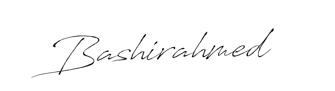 Also we have Bashirahmed name is the best signature style. Create professional handwritten signature collection using Antro_Vectra autograph style. Bashirahmed signature style 6 images and pictures png