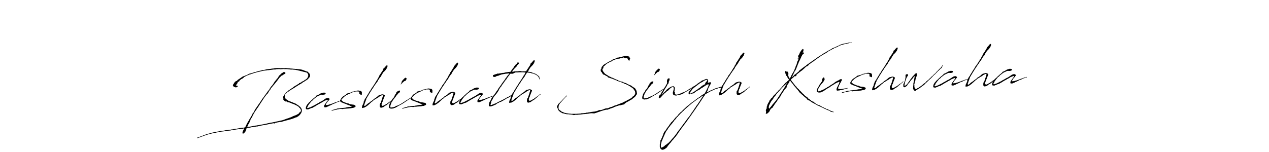 You should practise on your own different ways (Antro_Vectra) to write your name (Bashishath Singh Kushwaha) in signature. don't let someone else do it for you. Bashishath Singh Kushwaha signature style 6 images and pictures png