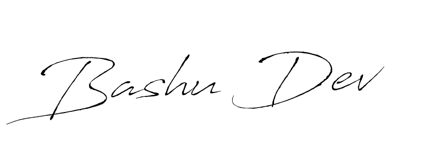 Design your own signature with our free online signature maker. With this signature software, you can create a handwritten (Antro_Vectra) signature for name Bashu Dev. Bashu Dev signature style 6 images and pictures png