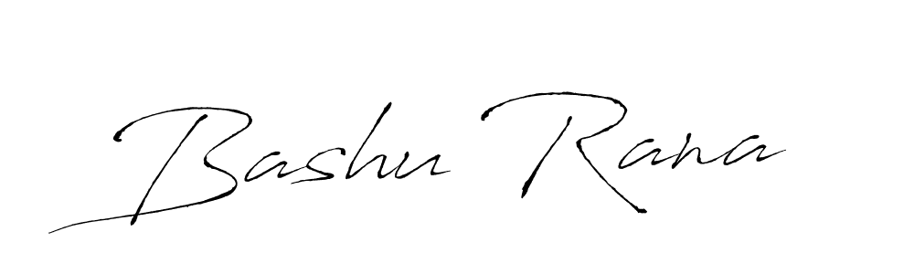 Create a beautiful signature design for name Bashu Rana. With this signature (Antro_Vectra) fonts, you can make a handwritten signature for free. Bashu Rana signature style 6 images and pictures png