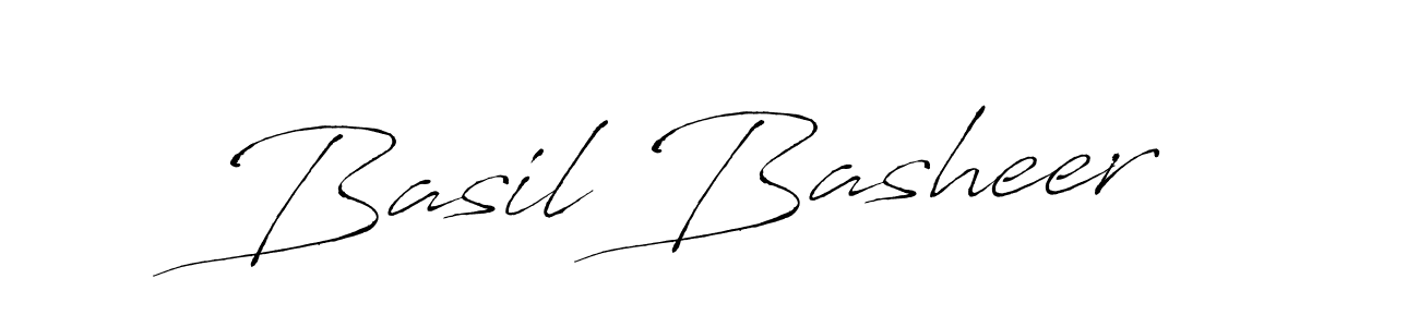 Basil Basheer stylish signature style. Best Handwritten Sign (Antro_Vectra) for my name. Handwritten Signature Collection Ideas for my name Basil Basheer. Basil Basheer signature style 6 images and pictures png