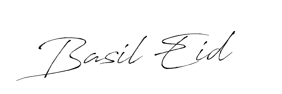 Make a beautiful signature design for name Basil Eid. With this signature (Antro_Vectra) style, you can create a handwritten signature for free. Basil Eid signature style 6 images and pictures png