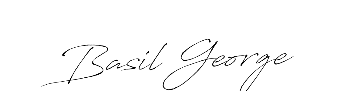 Make a beautiful signature design for name Basil George. With this signature (Antro_Vectra) style, you can create a handwritten signature for free. Basil George signature style 6 images and pictures png