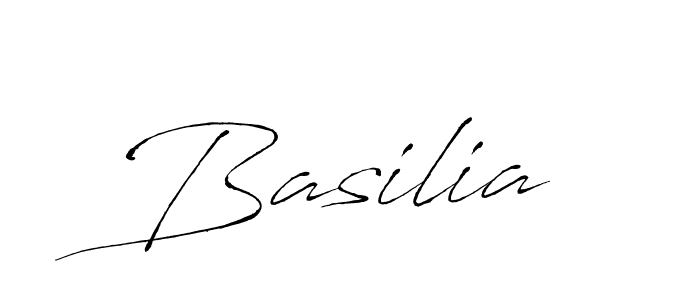 Design your own signature with our free online signature maker. With this signature software, you can create a handwritten (Antro_Vectra) signature for name Basilia. Basilia signature style 6 images and pictures png