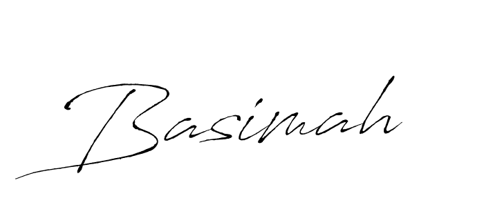 Design your own signature with our free online signature maker. With this signature software, you can create a handwritten (Antro_Vectra) signature for name Basimah. Basimah signature style 6 images and pictures png