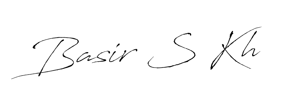 How to make Basir S Kh signature? Antro_Vectra is a professional autograph style. Create handwritten signature for Basir S Kh name. Basir S Kh signature style 6 images and pictures png