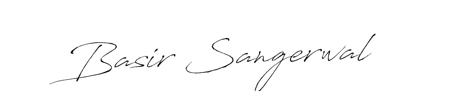 Basir Sangerwal stylish signature style. Best Handwritten Sign (Antro_Vectra) for my name. Handwritten Signature Collection Ideas for my name Basir Sangerwal. Basir Sangerwal signature style 6 images and pictures png